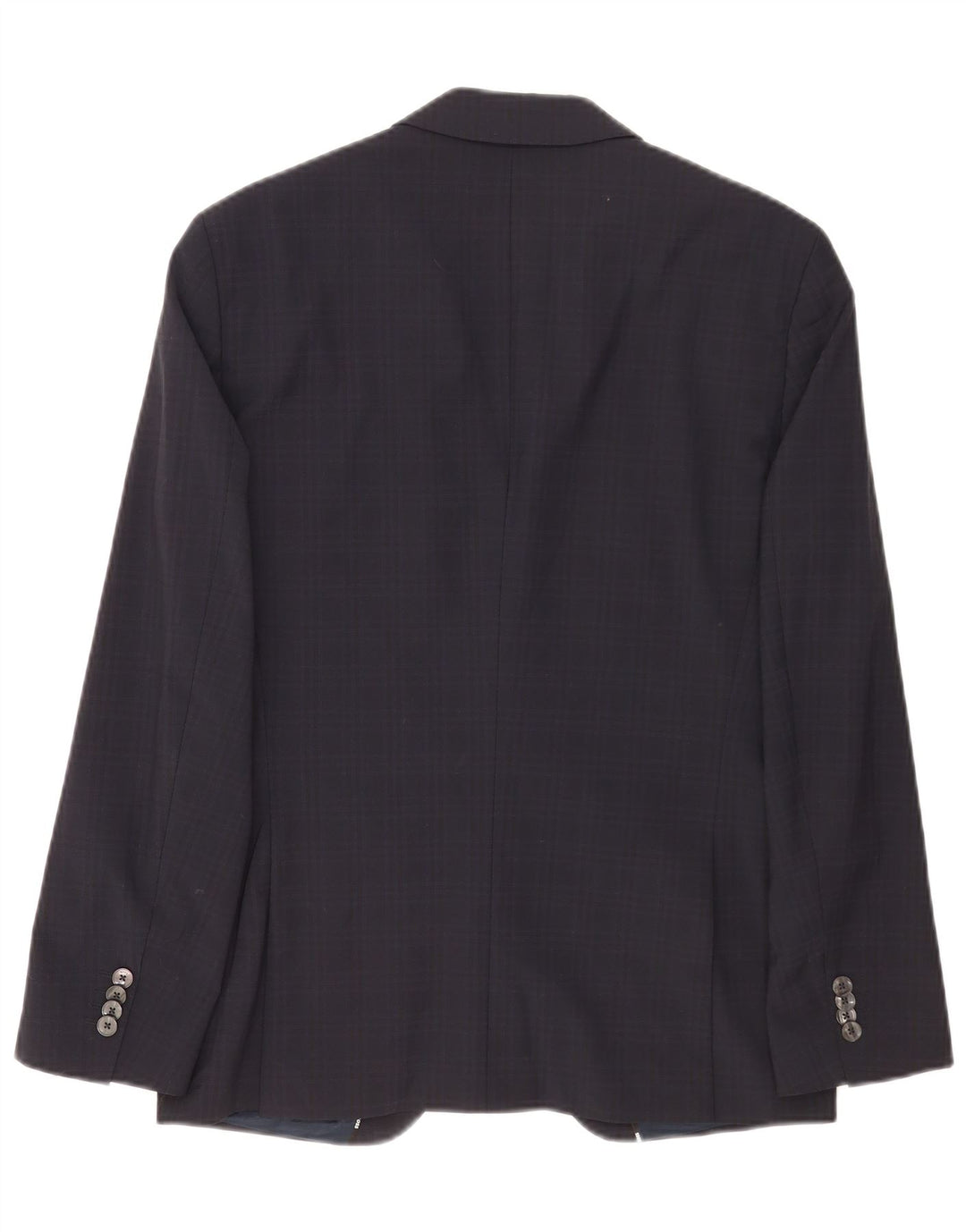 Hugo Boss Herre 2-knaps blazerjakke EU 48 Medium Navy Blue Check Classic