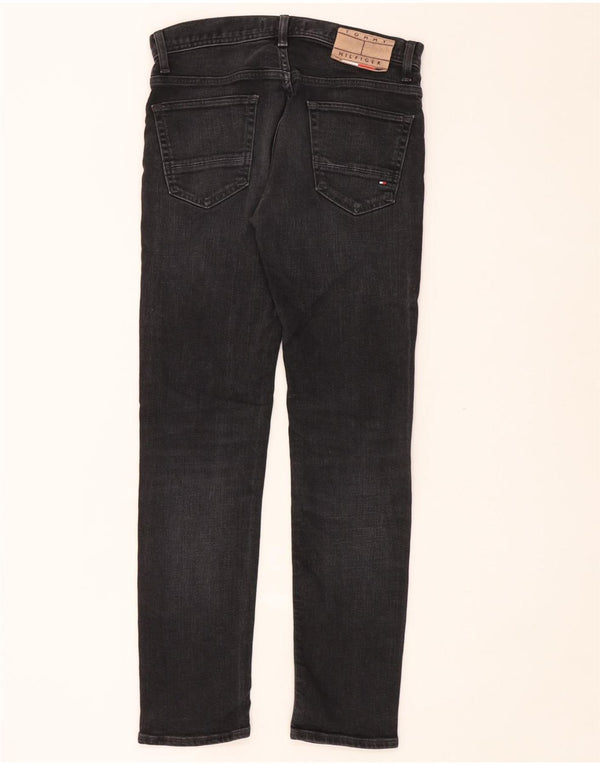 Tommy Hilfiger Herre Bleecker Slim Jeans W30 L30 Sort Bomuld