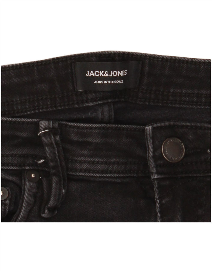 Jack & Jones Herre GLENN Slim Jeans W33 L32 Sort Bomuld