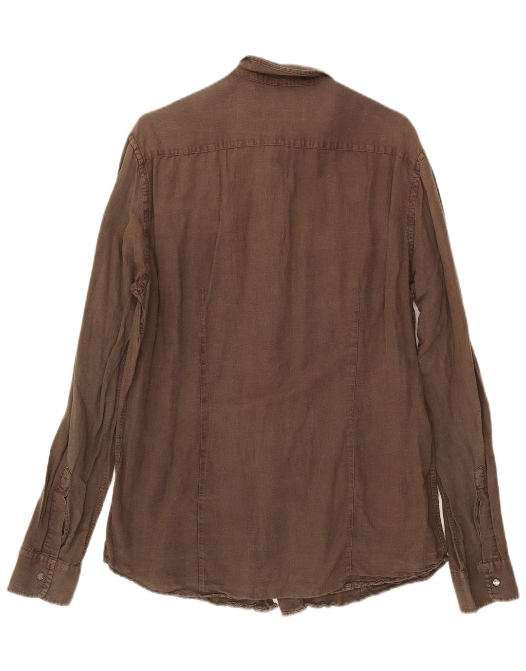 Trussardi Herreskjorte Stor Khaki Linen