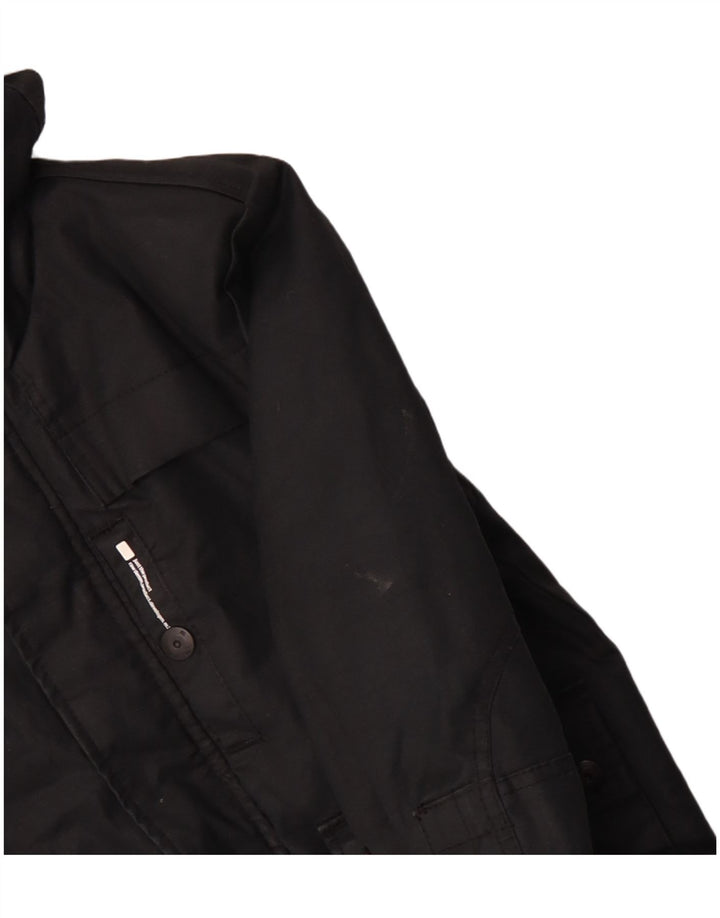 G-Star Herre Hooded Utility Jacket UK 38 Medium Black Bomuld