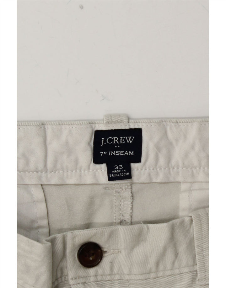 J. CREW Chino Shorts til mænd W33 mellemgrå bomuld