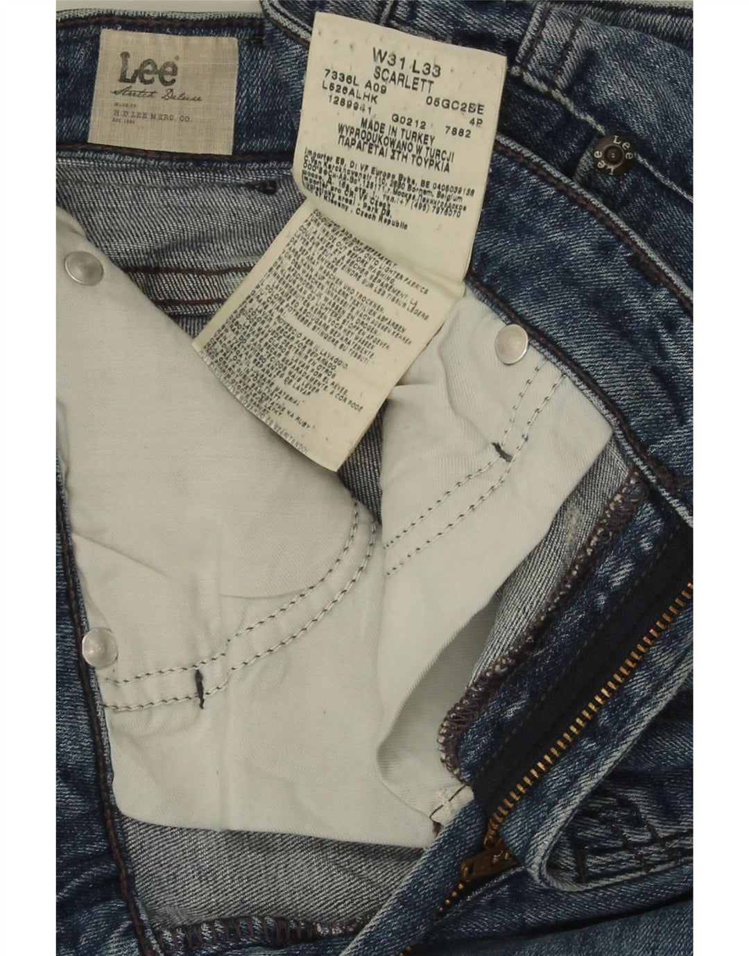 Lee Dame Scarlett Slim Jeans W31 L26 Blå Bomuld