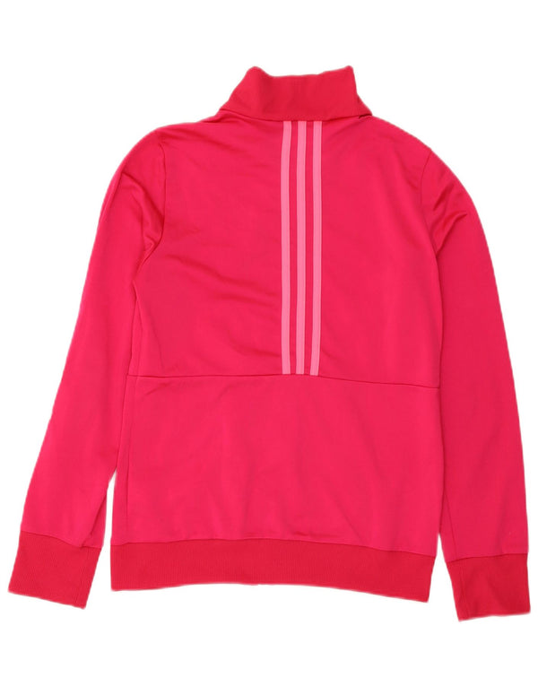 ADIDAS piger grafisk træningsdragt topjakke 13-14 år Pink Polyester
