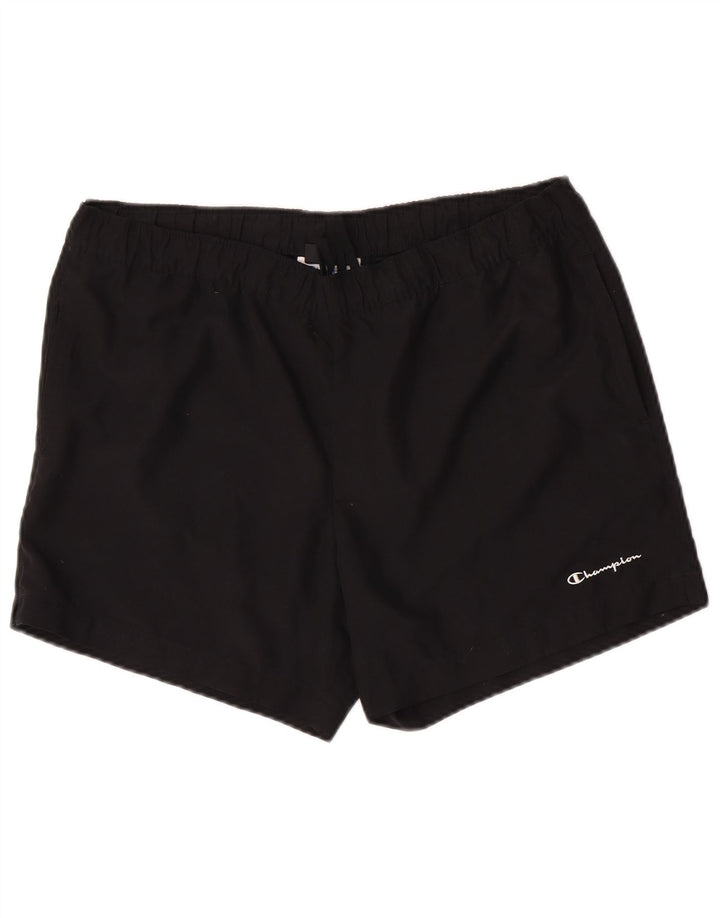Champion Herre Sportshorts Large Sort Polyester