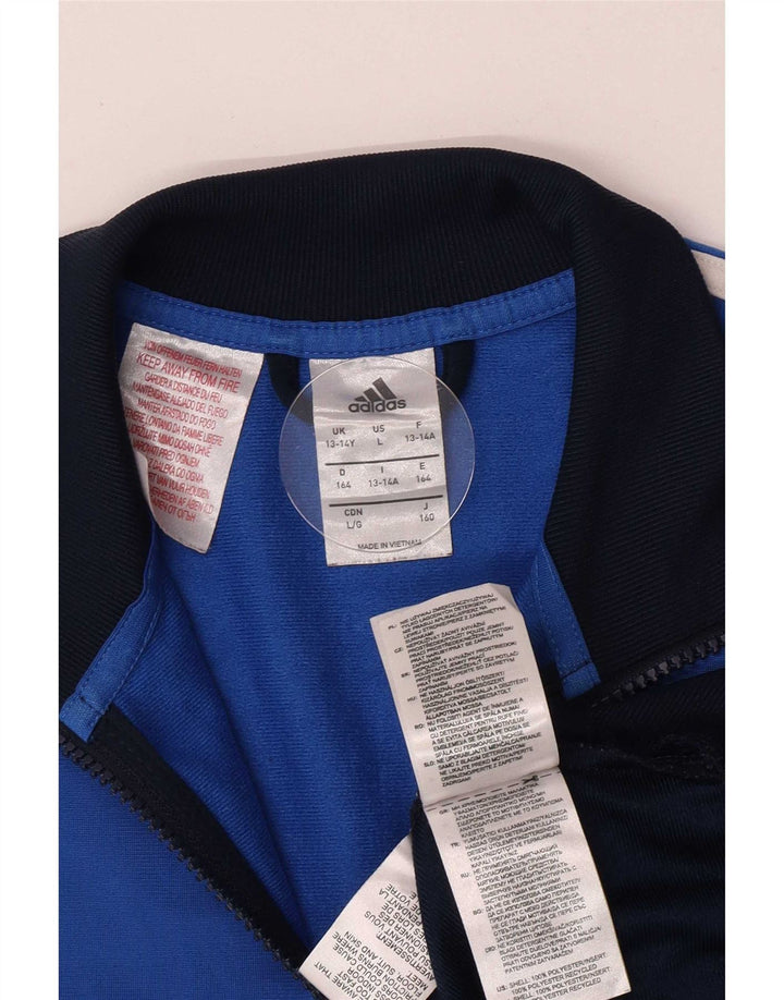 Adidas Træningsdragt Topjakke til drenge 13-14 år Blå Colourblock Polyester