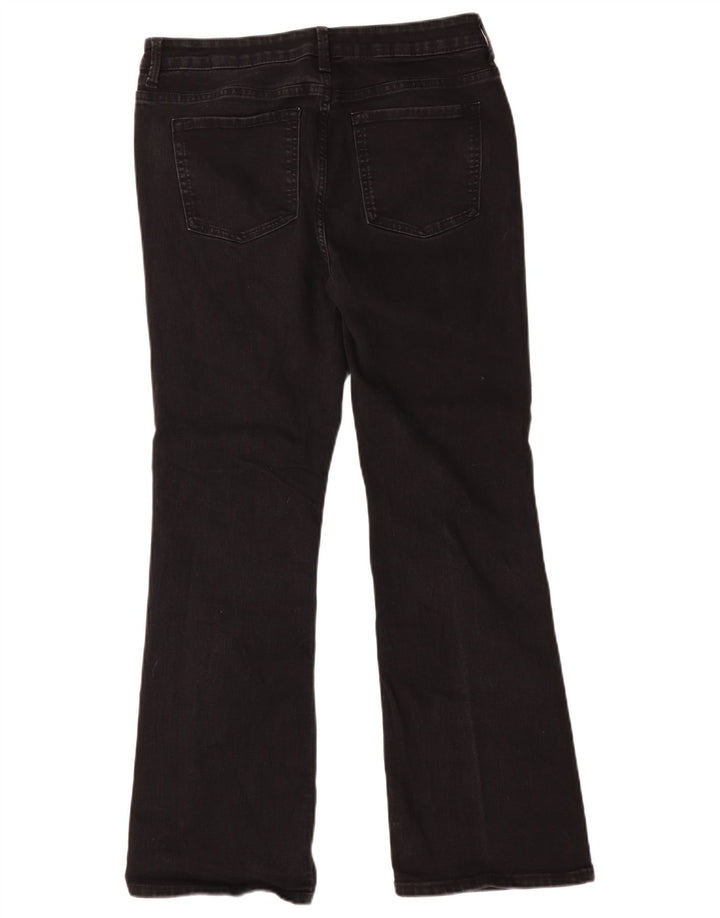 Marks & Spencer Dame Eva Bootcut Jeans UK 14 Large W34 L29 Black Bomuld