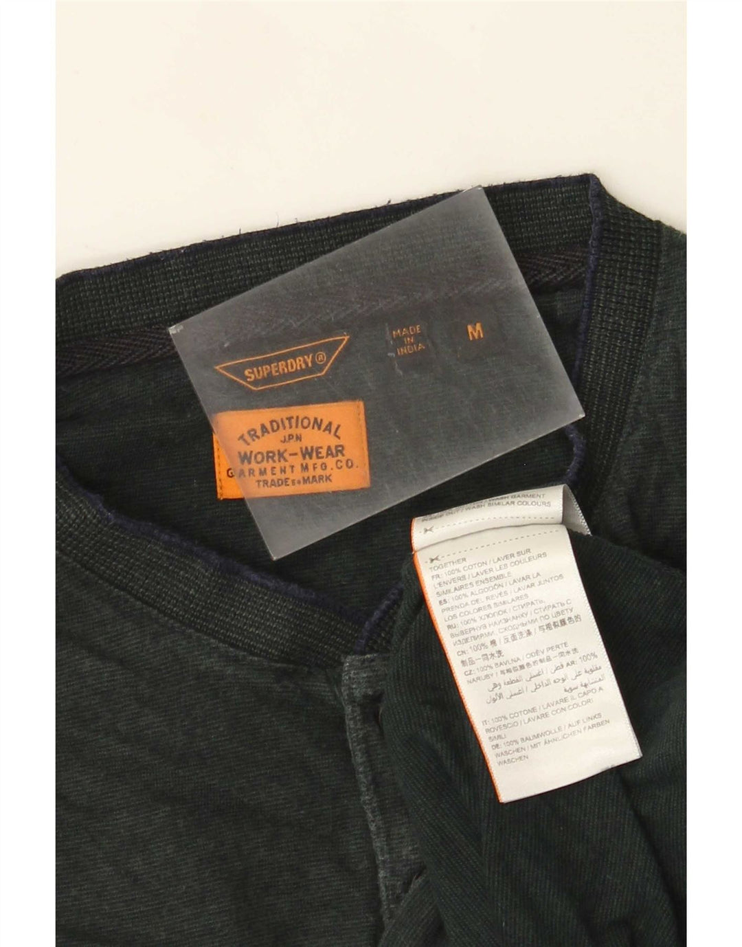 Superdry Herre Top Langærmet Medium Grøn Bomuld