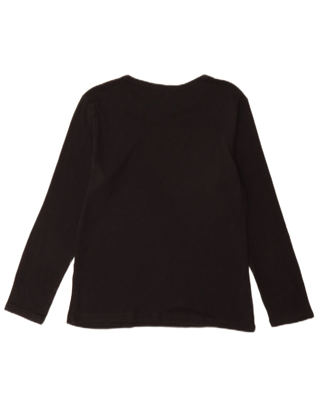 Marks & Spencer Dametop Langærmet UK 14 Medium Sort Bomuld