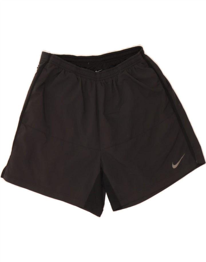 NIKE Womens Sport Shorts UK 12 Medium Black Polyester Vintage Nike and Second-Hand Nike from Messina Hembry 