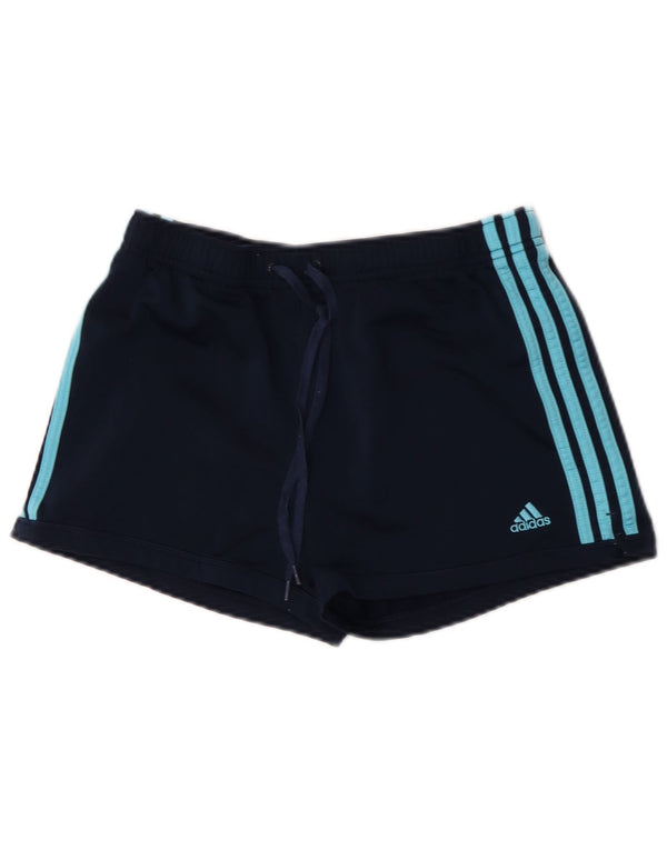 Adidas Dame Sports Shorts UK 12 Medium Navy Blue Polyester