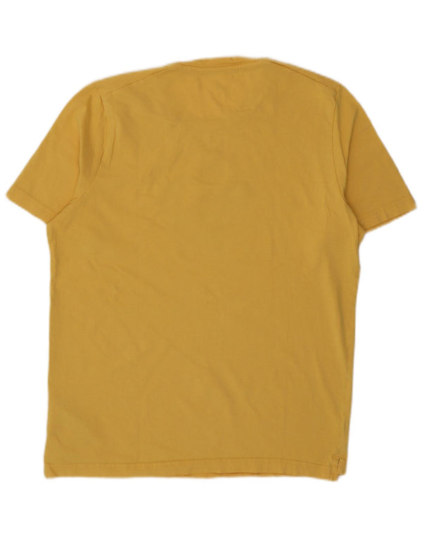 Puma Herre Grafisk T-Shirt Top Stor Gul Bomuld