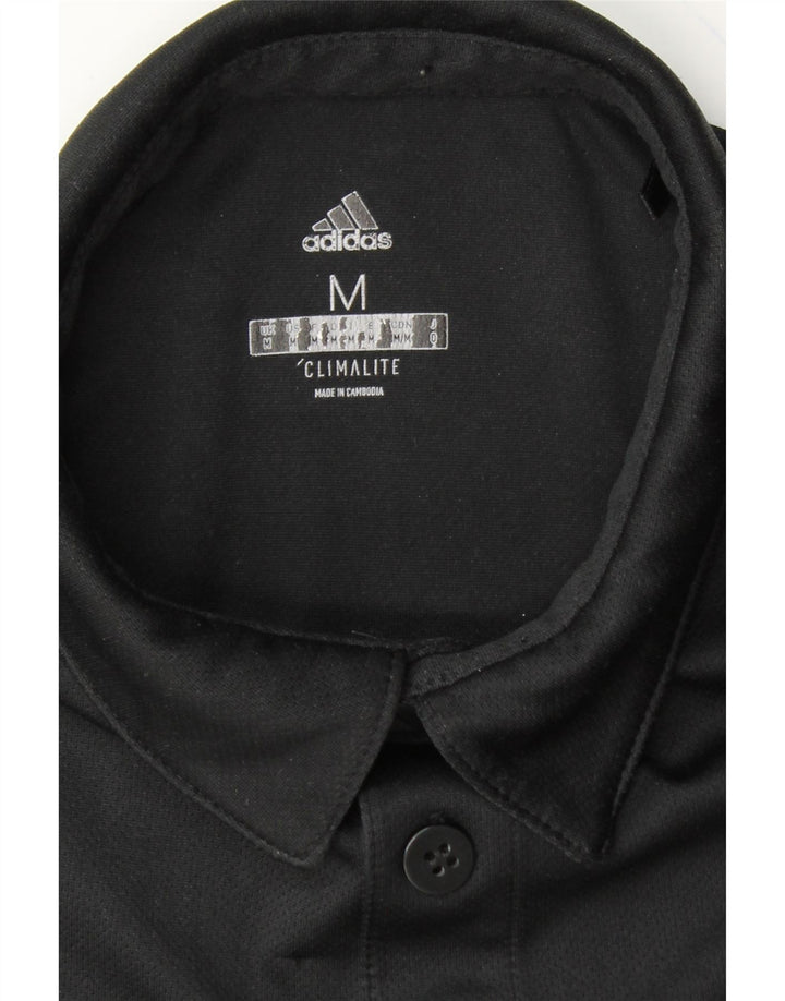 ADIDAS Mens Climalite Polo Shirt Medium Black Vintage Adidas and Second-Hand Adidas from Messina Hembry 