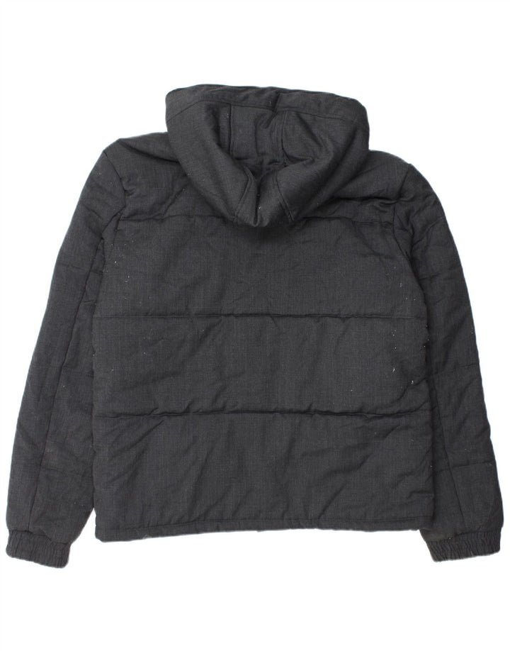 French Connection Herre hættepolstret jakke UK 42 XL sort uld