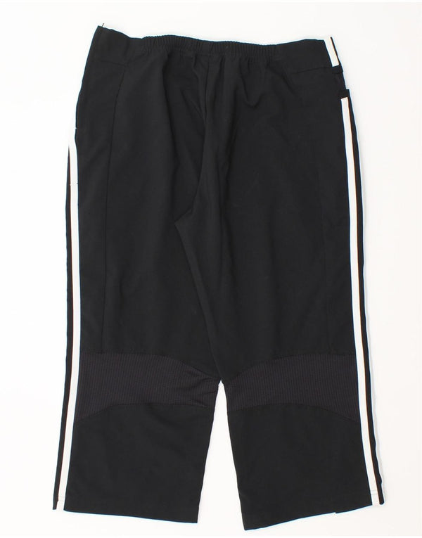 Adidas Dame Capri Træningsdragt Bukser UK 12 Medium Sort Polyester