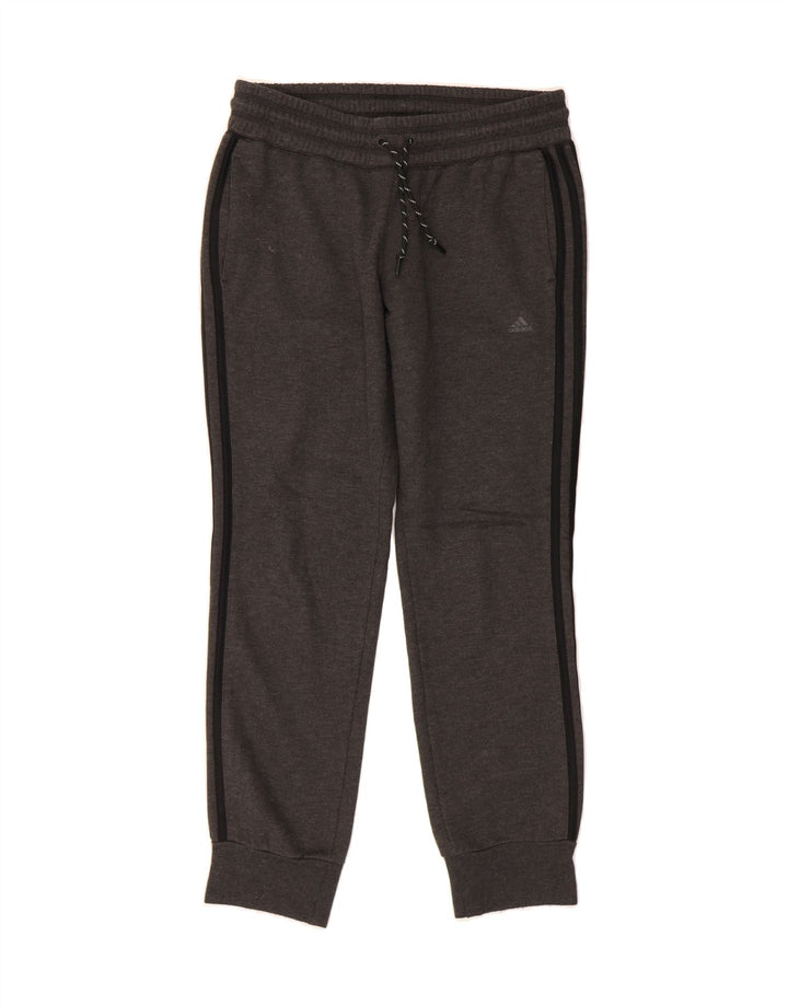 ADIDAS Womens Climalite Tracksuit Trousers Joggers UK 12/14 Medium  Grey Vintage Adidas and Second-Hand Adidas from Messina Hembry 