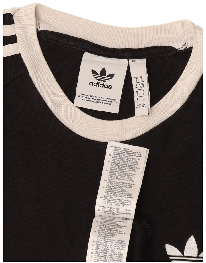 Adidas herre T-shirt top lille sort bomuld