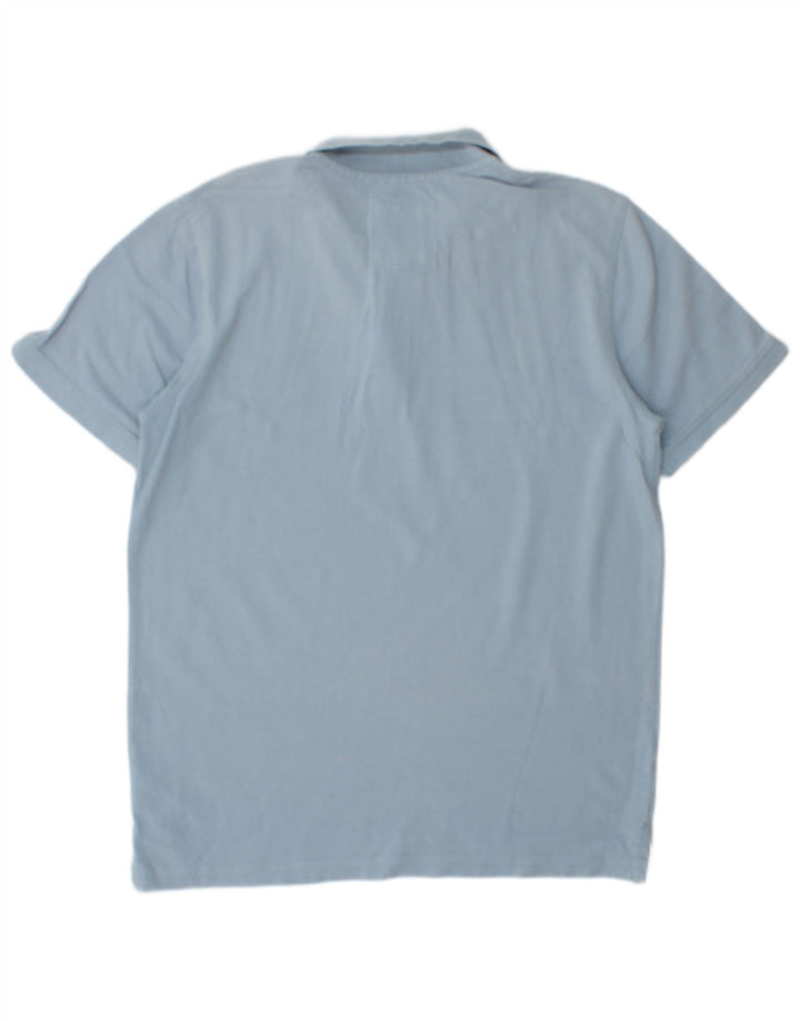 CREW TØJ Herre poloshirt Medium Blue Bomuld