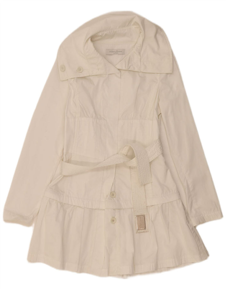 Guess By Marciano Trench Coat til kvinder IT 40 Lille hvid polyester