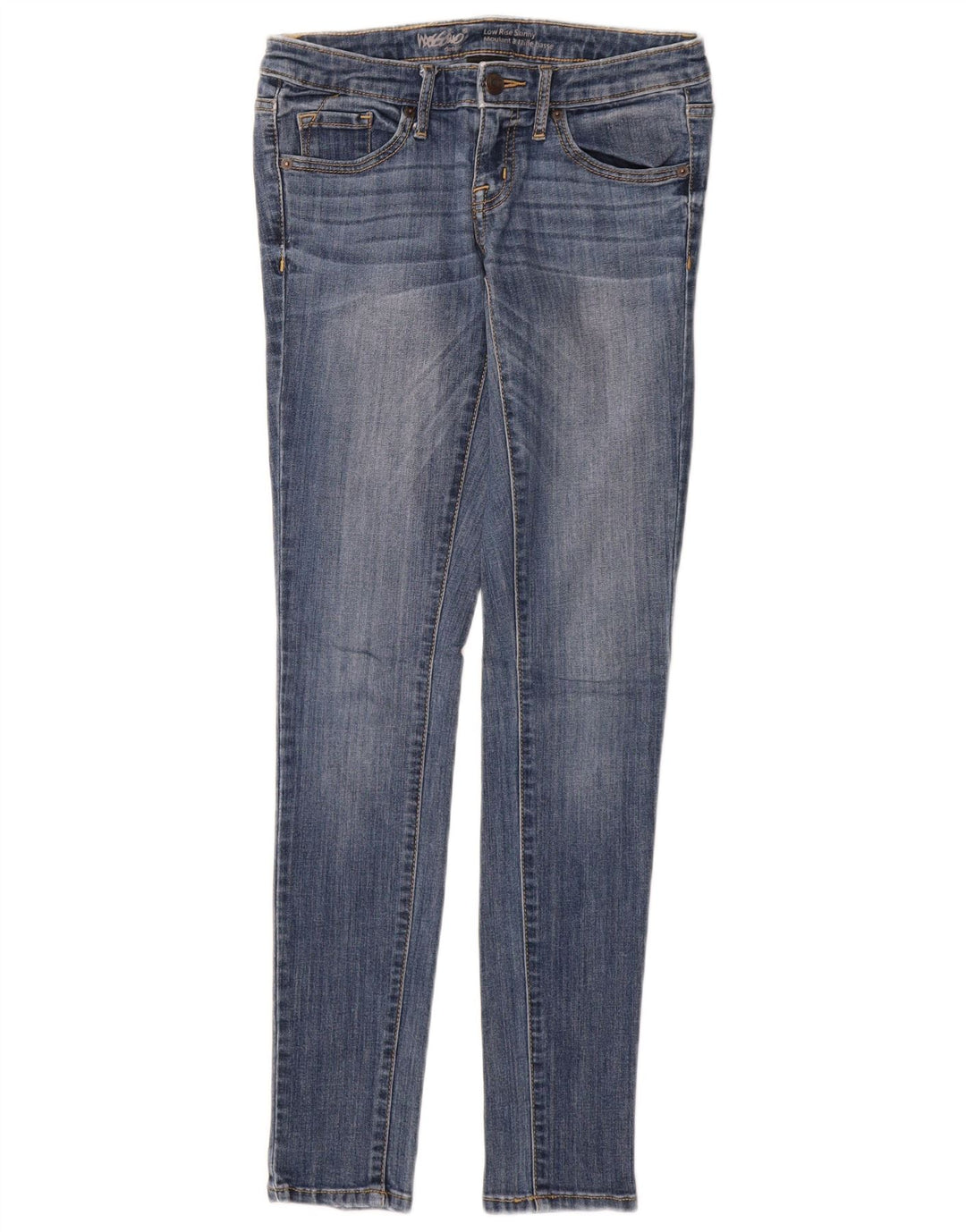 MOSSIMO Dame Super Skinny Jeans US 2 XS W27 L30 Blå Bomuld