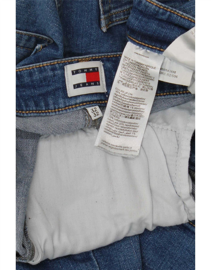 Tommy Hilfiger Herre Ryan Regular Straight Jeans W32 L32 Blå Bomuld