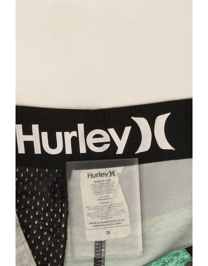 Hurley Herre badeshorts Små gråstribet polyester
