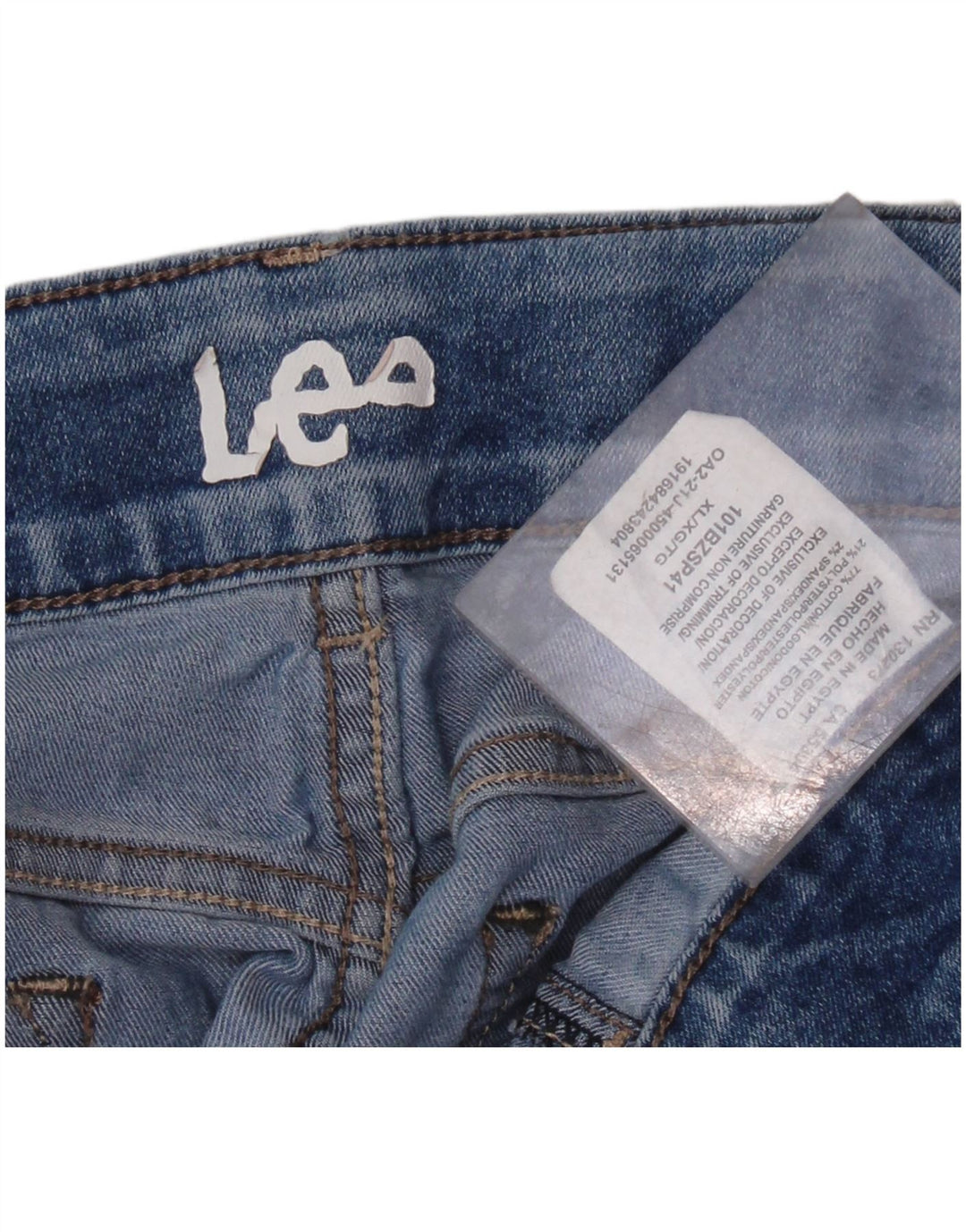 LEE Dame Skinny Jeans XL W38 L27 Blå Bomuld