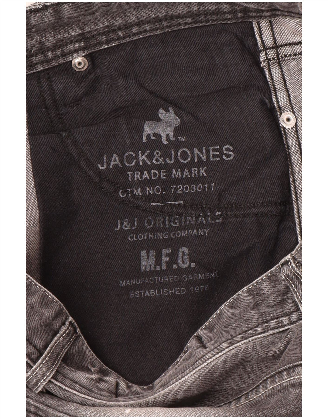 Jack & Jones Herre Distressed Slim Jeans W32 L33 Grå