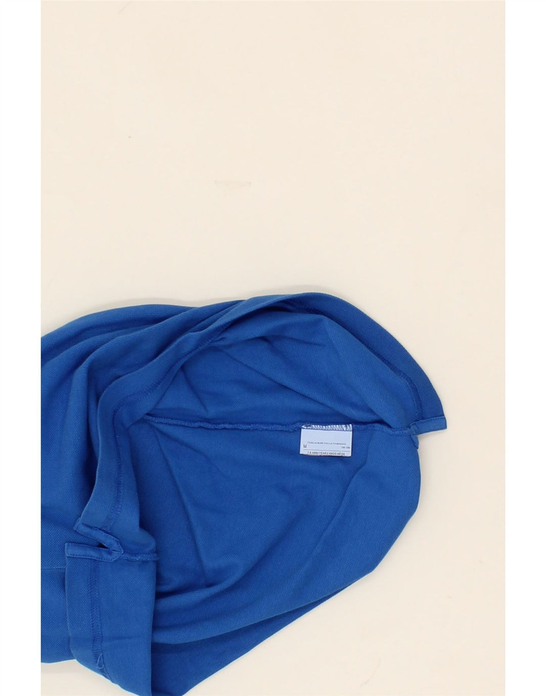 BENETTON Boys Polo Shirt 7-8 Years Medium Blue Cotton Vintage Benetton and Second-Hand Benetton from Messina Hembry 