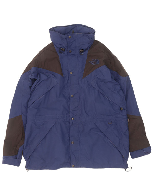 The North Face Regnjakke med hætte til mænd UK 42 XL Blå Colourblock