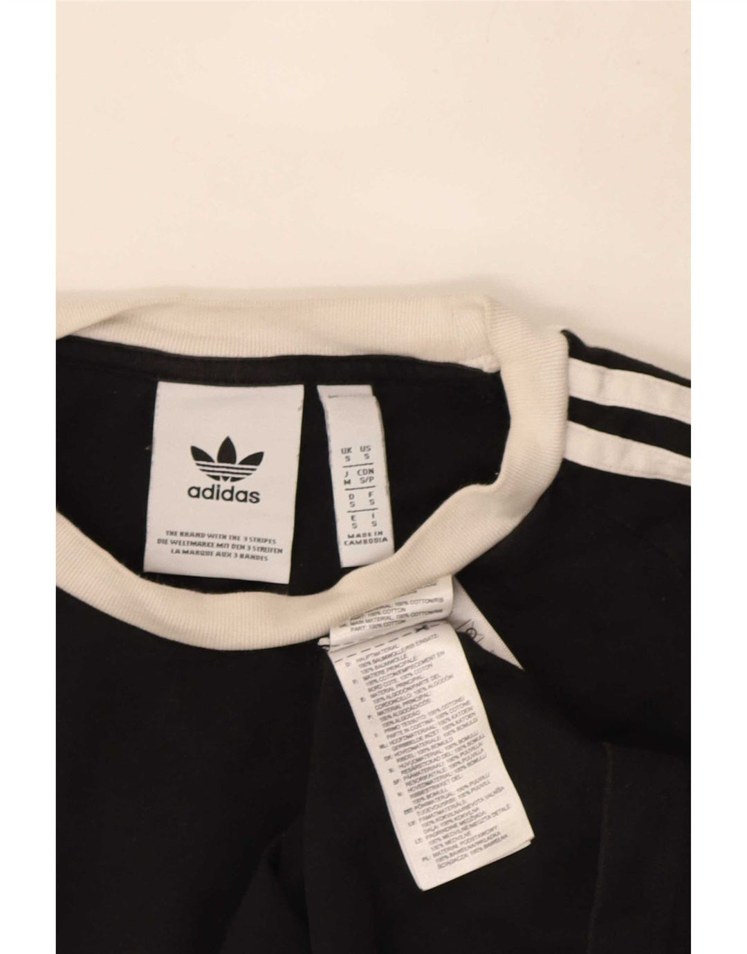 Adidas herre T-shirt top lille sort bomuld