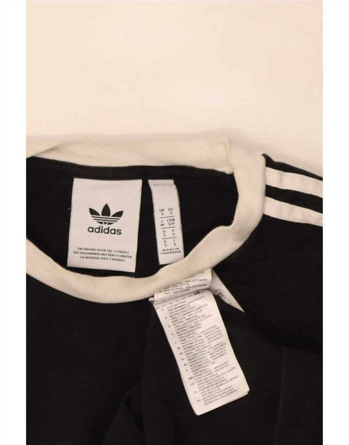 Adidas herre T-shirt top lille sort bomuld
