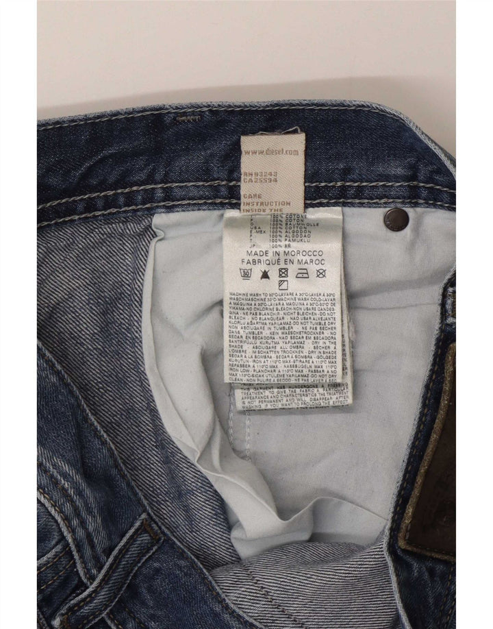 Diesel Dame Kakee Distressed Carrot Slim Jeans W29 L32 Blå Bomuld