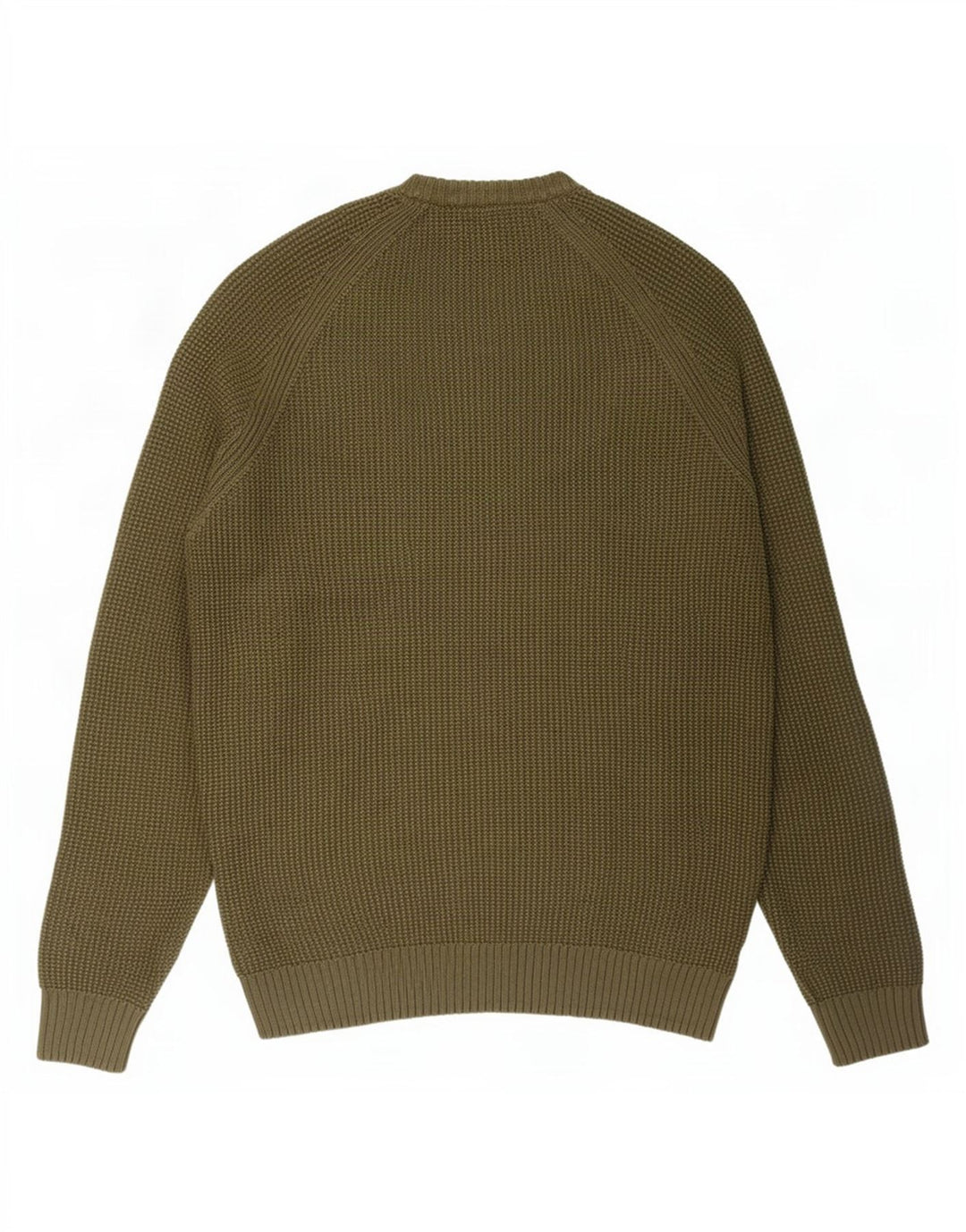 Zara Herre Crew Neck Jumper Sweater Large Khaki