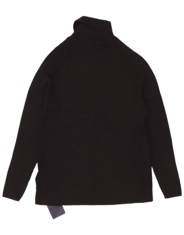 Marks & Spencer Womens Top Long Sleeve UK 20 2XL Black Viscose