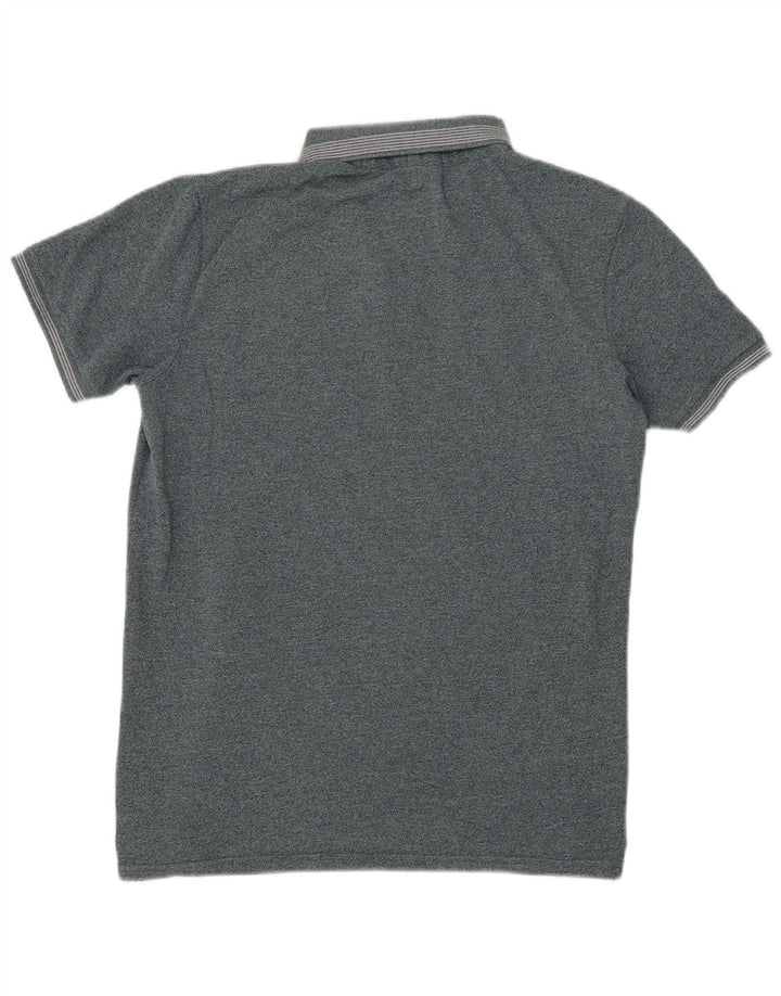 Benetton Herre grafisk poloshirt Medium Grøn Flecked