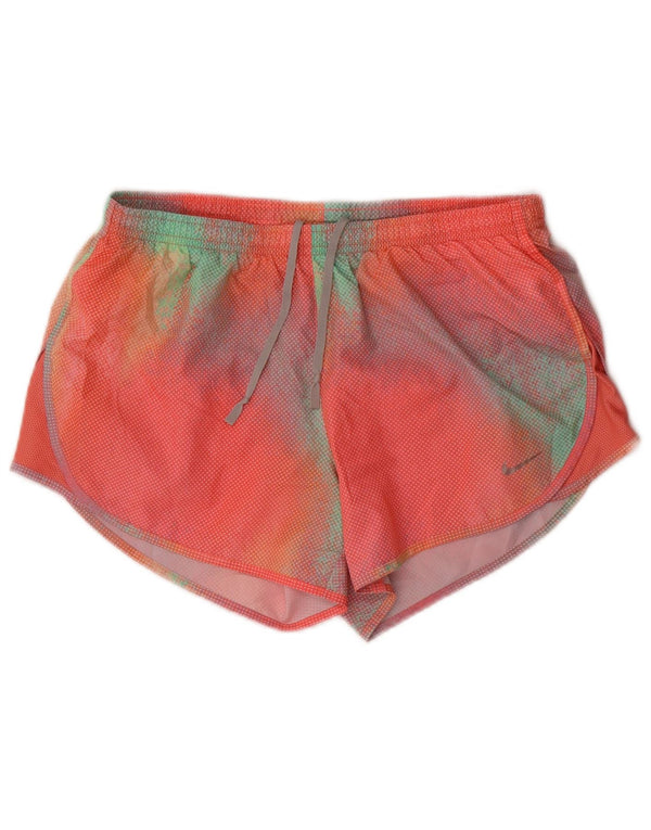 Nike Dame Dri Fit Sport Shorts UK 10 Small Multicolor Tie Dye