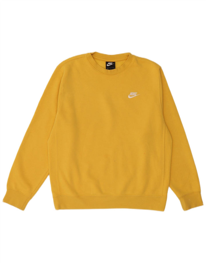 Nike Sweatshirt til mænd, lille gul bomuld