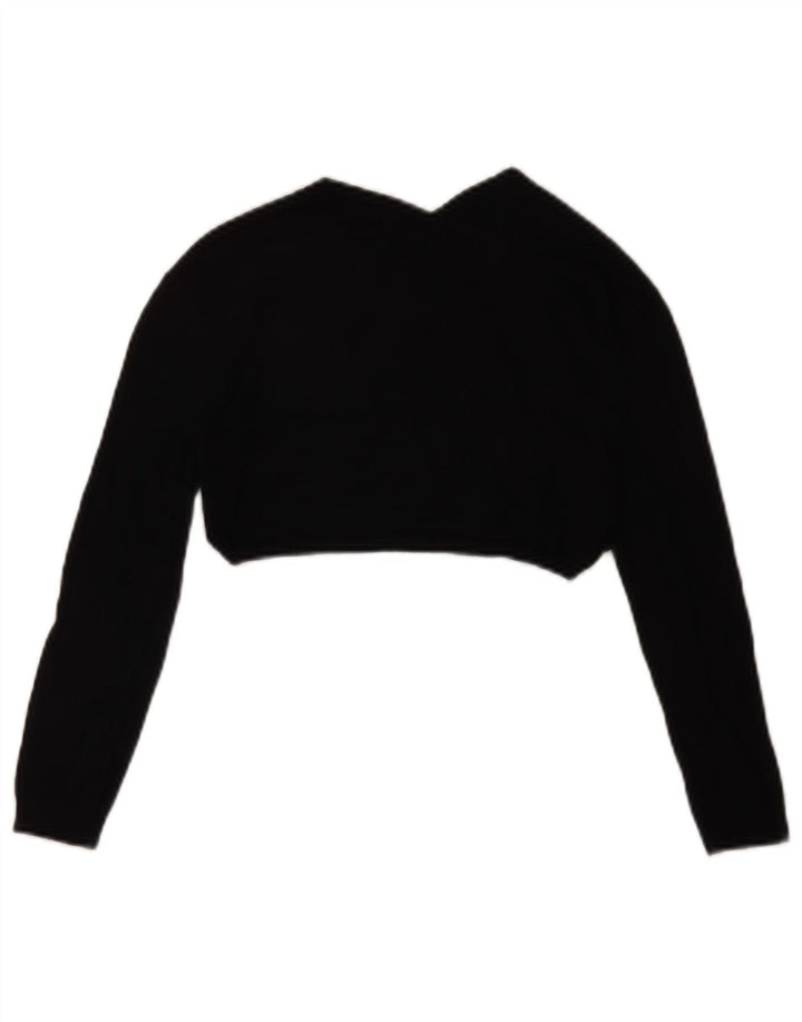 Max & Co. Dame 3/4 ærmet Crop Top UK 10 Lille Sort