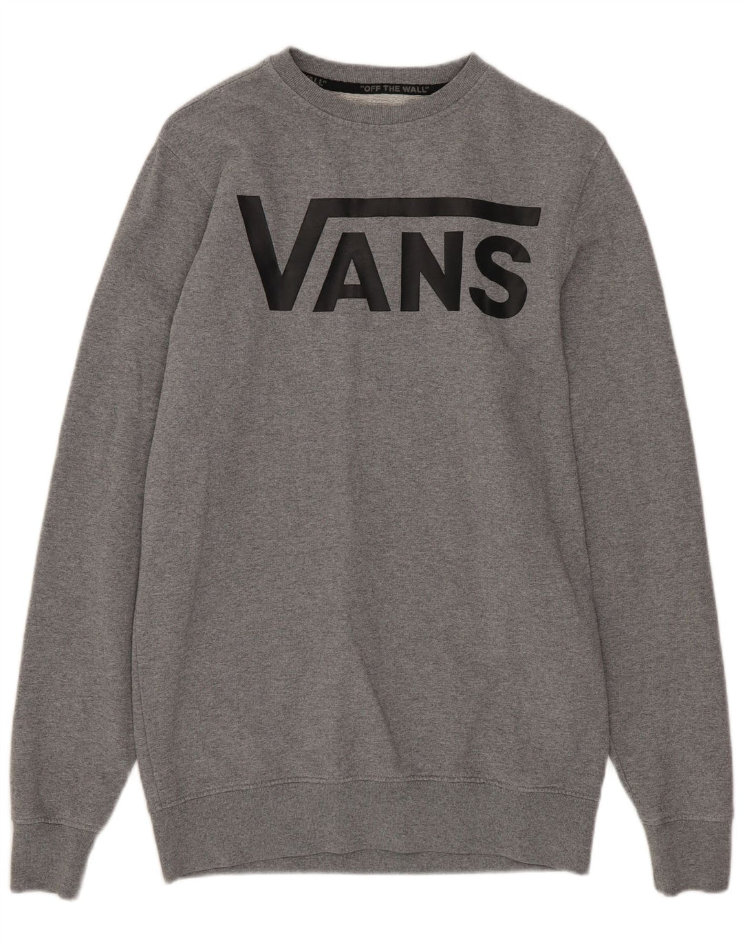 VANS Sweatshirt til mænd XS Grå Flecked Bomuld