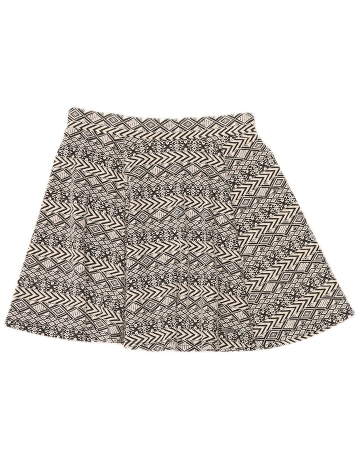 Superdry Mini-nederdel til kvinder Medium W28 Grå geometrisk polyester