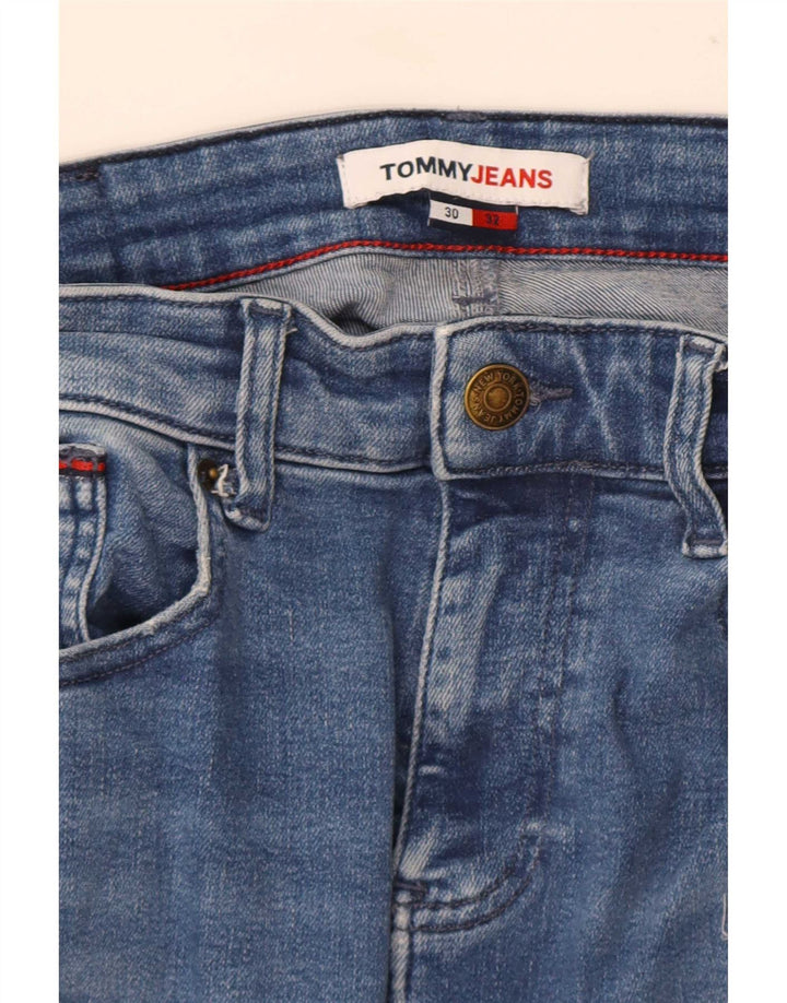 Tommy Hilfiger Herre Distressed Slim Jeans W30 L28 Blå