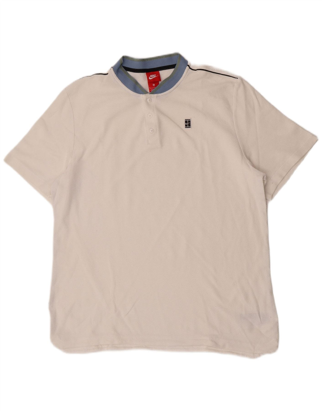 Nike herre poloshirt XL hvid bomuld