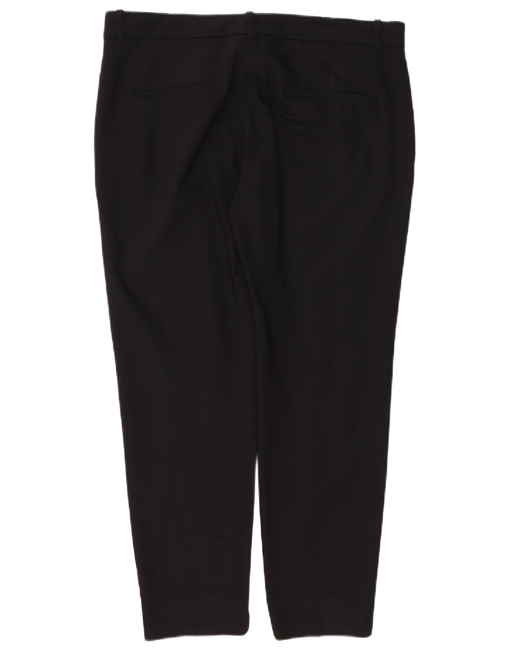 Zara Dame Slim Chino Bukser XL W32 L26 Sort Polyester