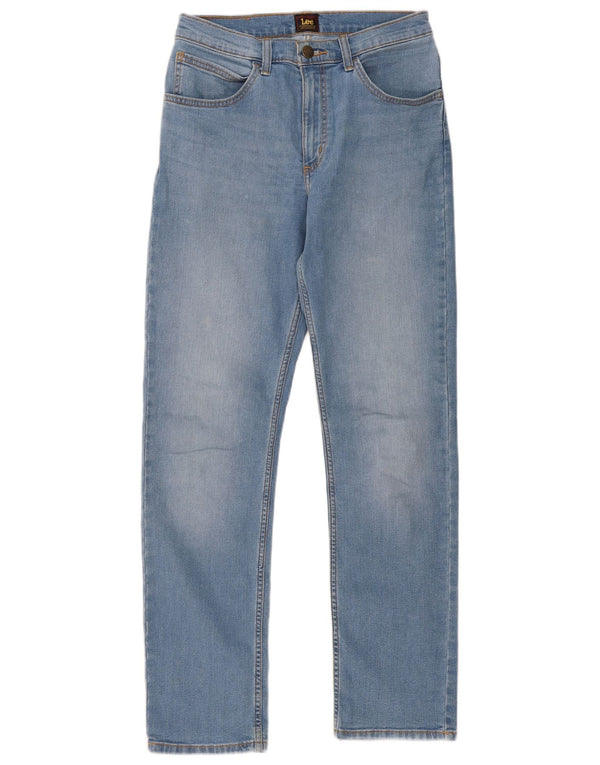 Lee Mens Brooklyn Straight Jeans W30 L32 Blå Bomuld