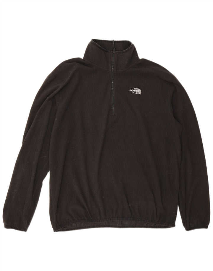 The North Face herre lynlås hals fleece jumper stor sort polyester