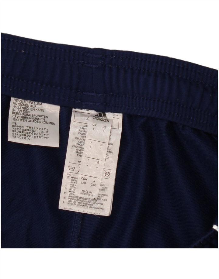Adidas Dame træningsdragt Bukser Joggers UK 14 Large Navy Blue Polyester