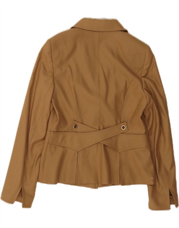 ESCADA Womens 2 Button Blazer Jacket EU 40 Medium Beige New Wool Vintage Escada and Second-Hand Escada from Messina Hembry 