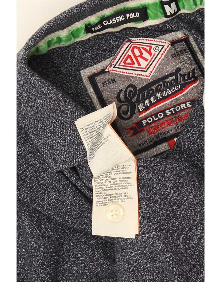 Superdry Regular Fit Polo Shirt Medium Marineblå Bomuld