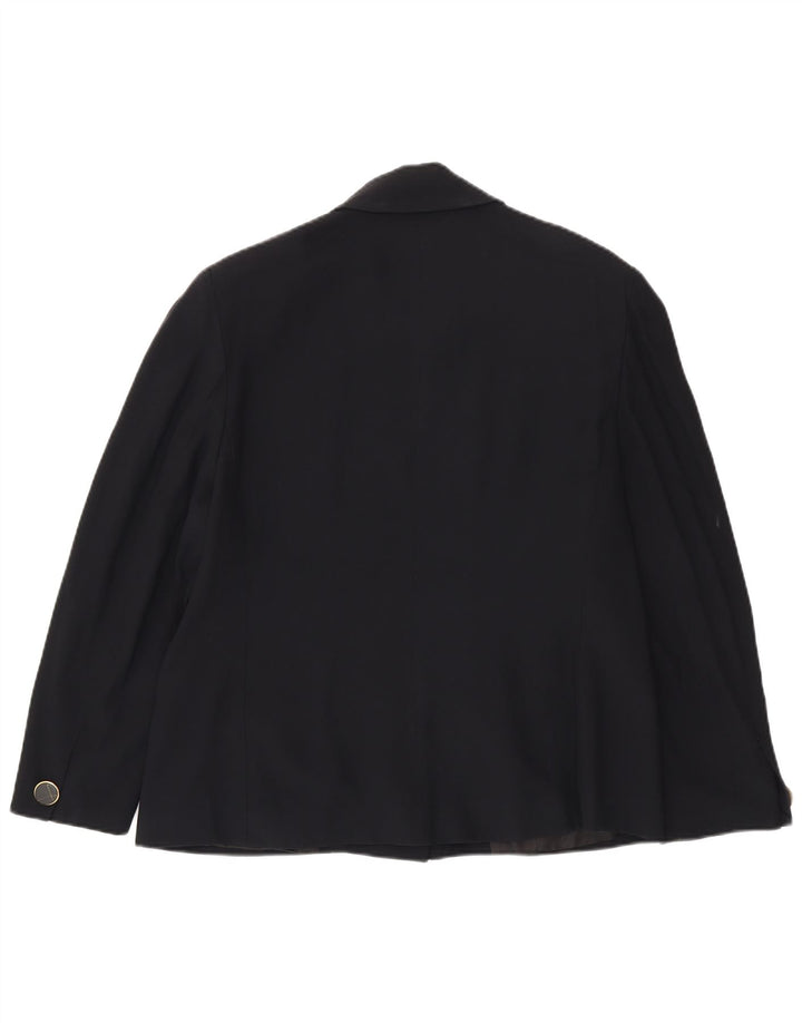 Roccobarocco Dame Dobbeltradet Blazer Jacket UK 18 XL Navy Blue
